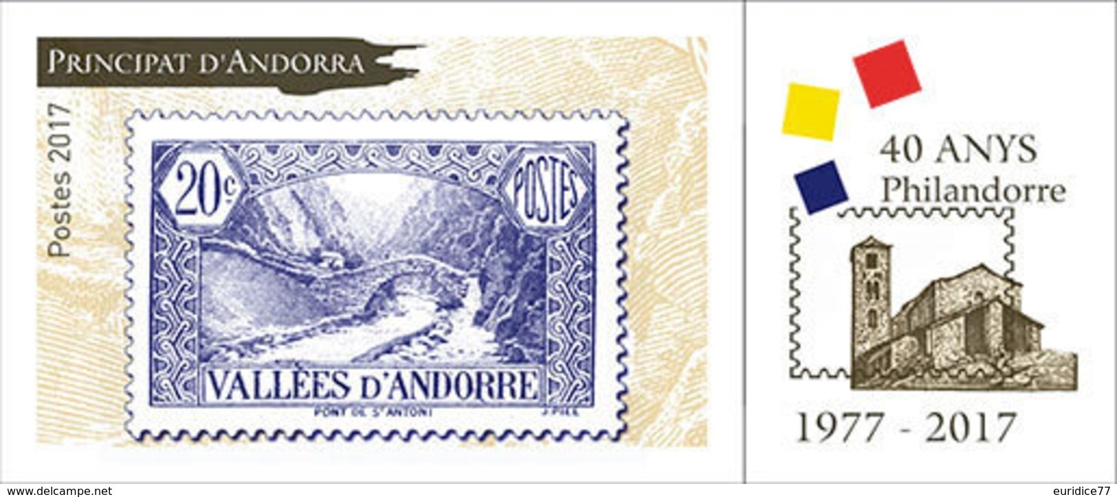 French Andorra 2017 - Philandorre 1977-2017 Mnh - Nuevos