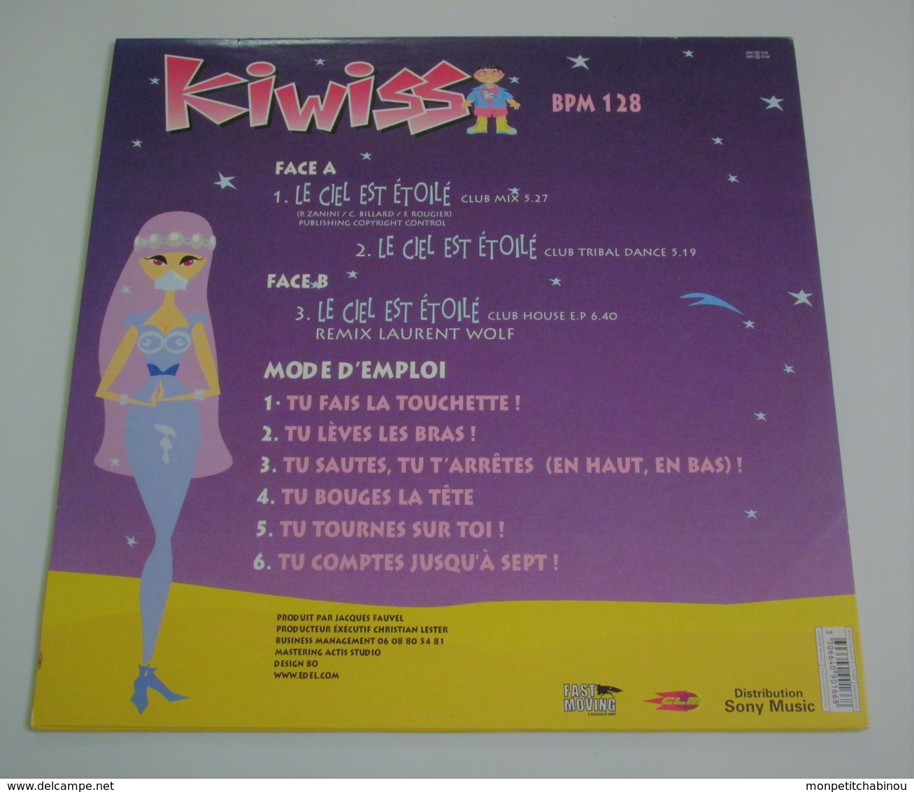 Maxi 33T KIWISS : Le Ciel Est Etoilé - Dance, Techno & House