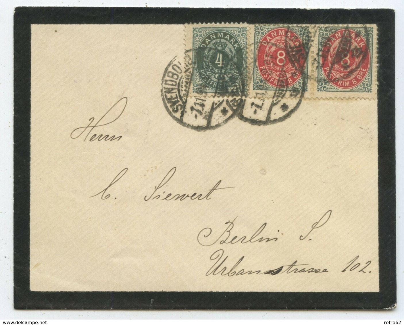 1894  Dänemark Brief Svendborg Berlin - Storia Postale