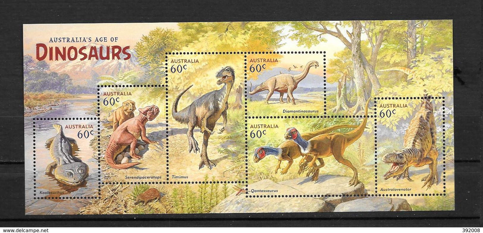 AUSTRALIE  - BF 173 **MNH - Prehistóricos