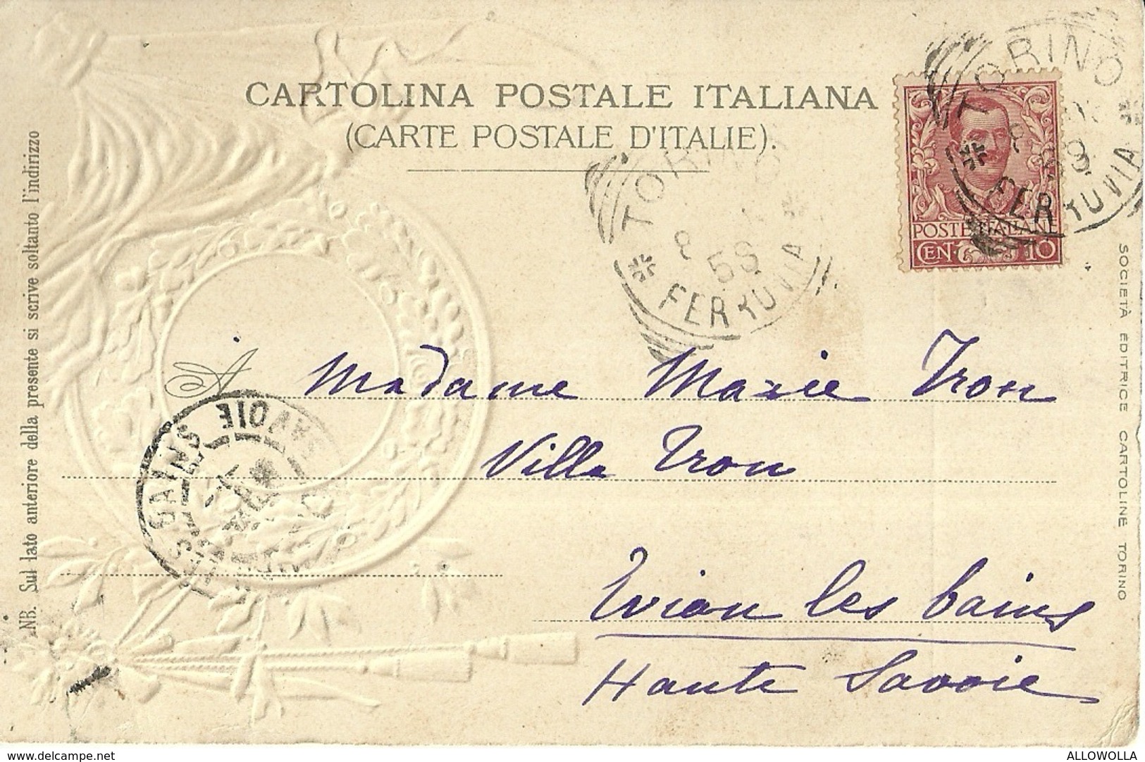 5350 " TORINO-CASTELLO MEDIOEVALE "  - CART. POST. OR. SPED.PRIMI '900 - Castello Del Valentino