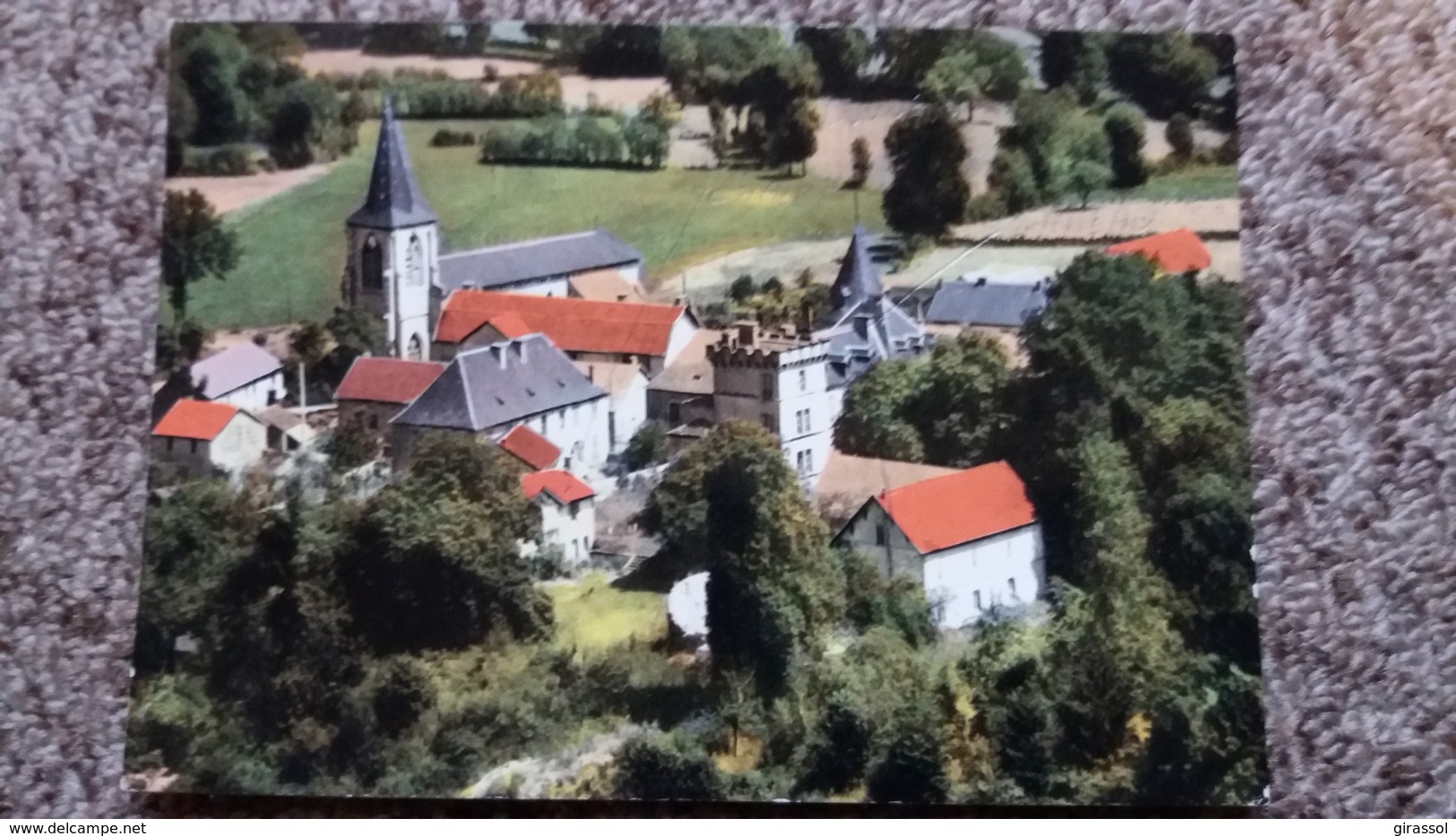 CPSM MONTEL DE GELAT 63 VUE AERIENNE DE L EGLISE ET DU CHATEAU ED  ? ECRITURES RECTO 2 EME CHOIX - Autres & Non Classés