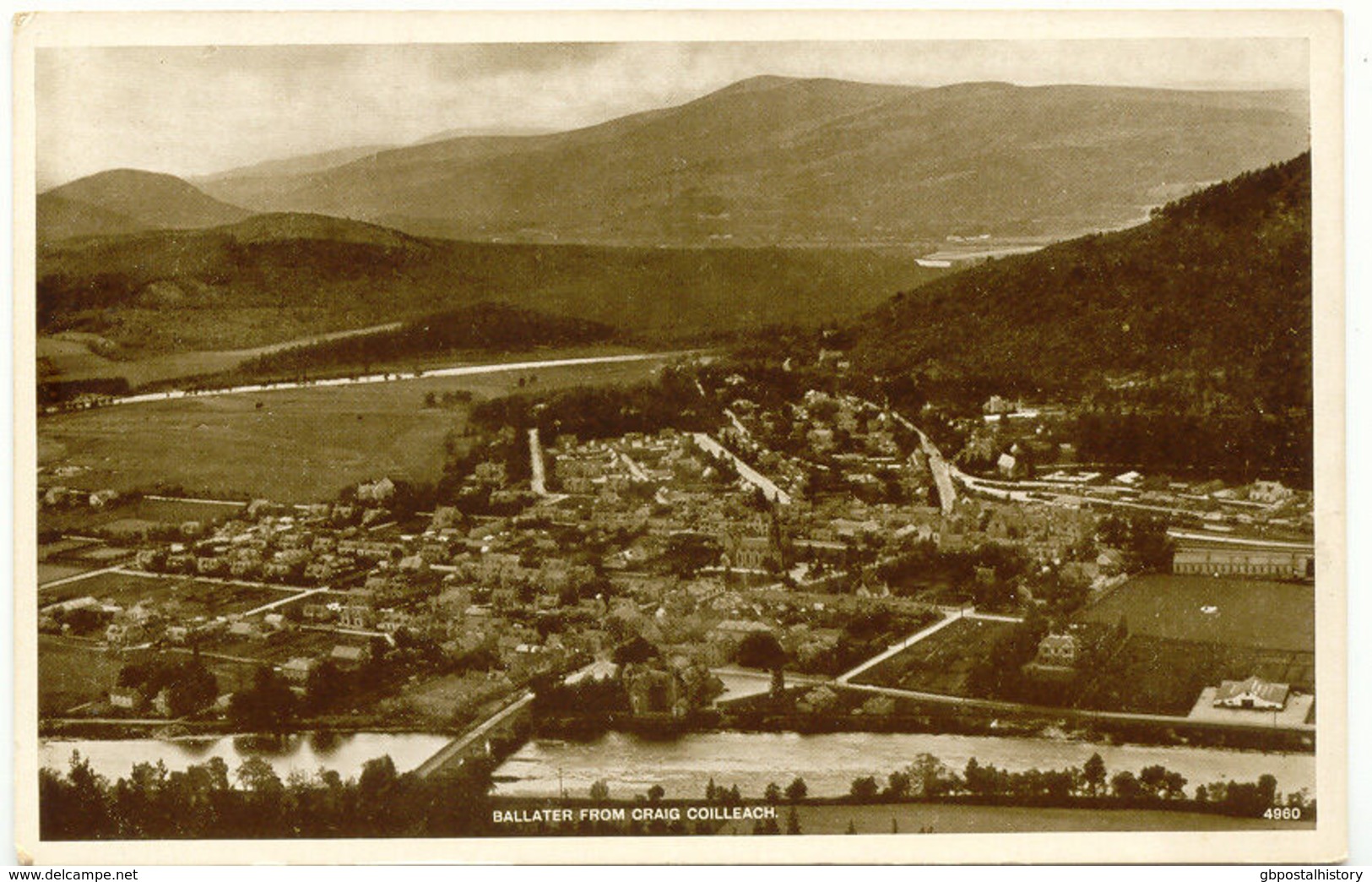 UK BALLATER From CRAIG COILLEACH, Scotland, Ca. 1910/20, Rare Black-and-white Pc - Aberdeenshire