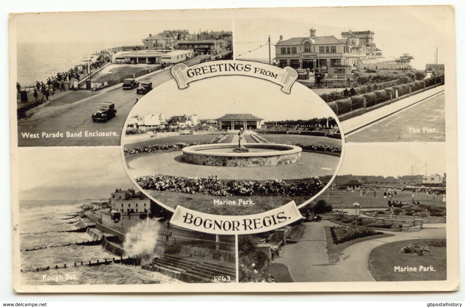 UK BOGNOR REGIS 1940, Black-and-white Postcard, Real Photograph (Norman Card) - Bognor Regis