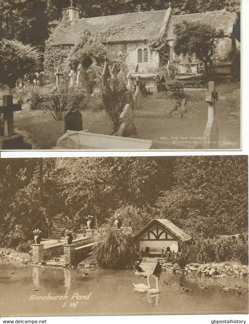 UK BONCHURCH ISLE OF WIGHT 1910/20, 4 Rare Different Mint B/w + Col Postcards - Autres & Non Classés