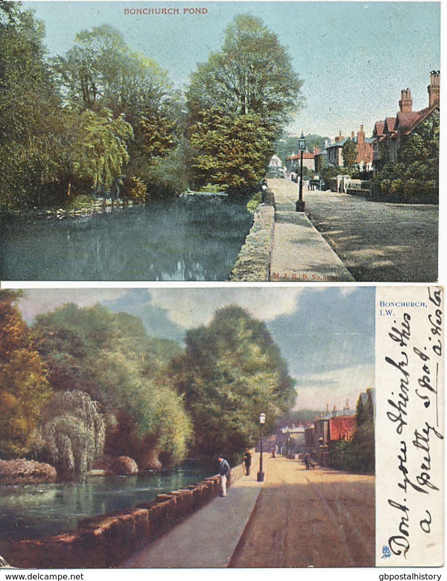 UK BONCHURCH ISLE OF WIGHT 1910/20, 4 Rare Different Mint B/w + Col Postcards - Autres & Non Classés