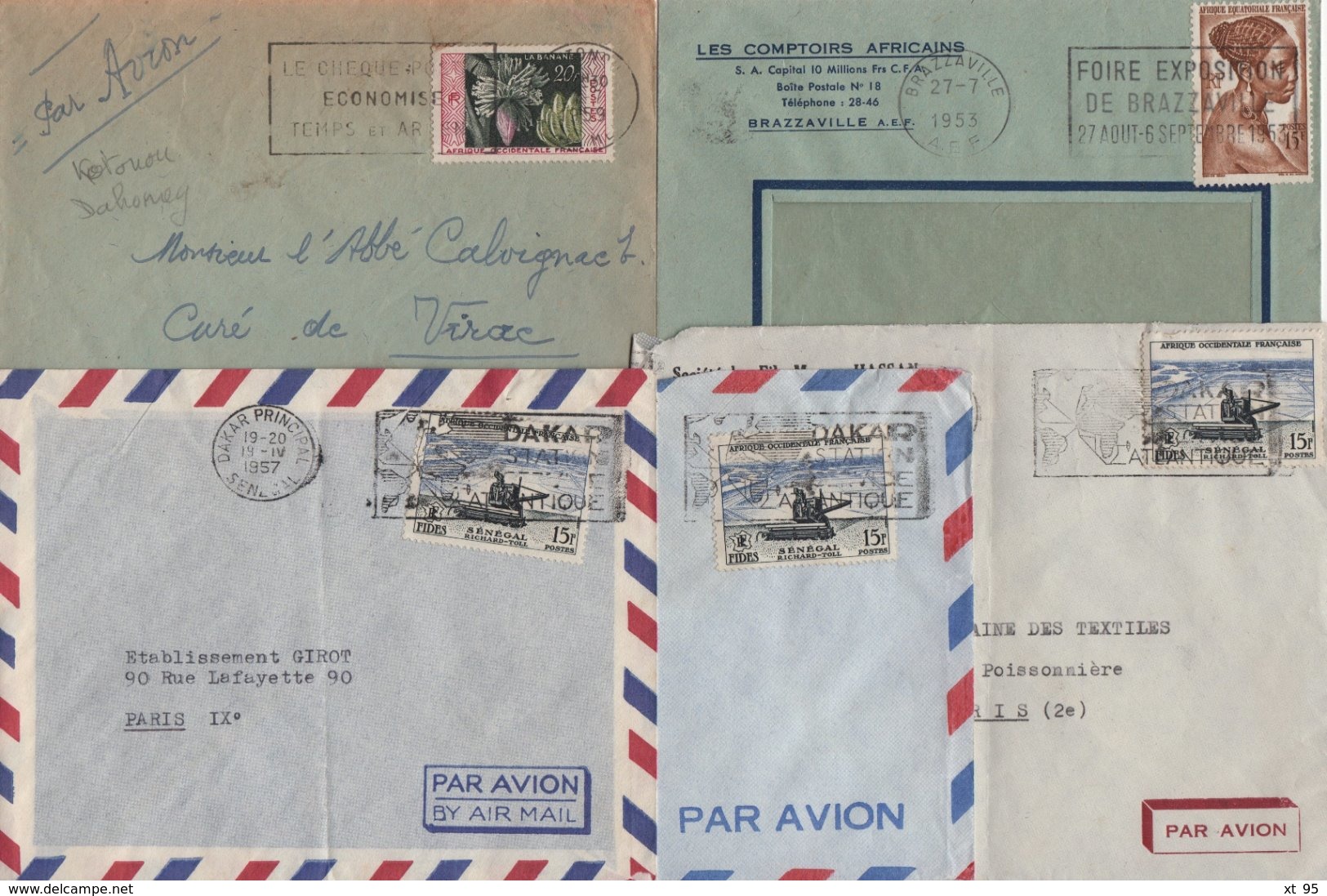 Colonies Francaises - Lot De 17 Lettres - Voir Scan - Collections