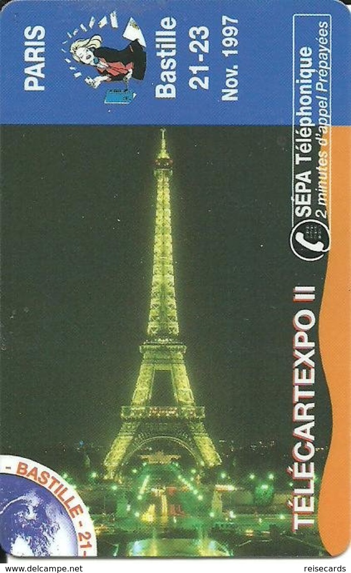 France: SEPATel - TélécarteExpo Paris 1997, Tour Eiffel (Puzzle 4) - Sonstige & Ohne Zuordnung