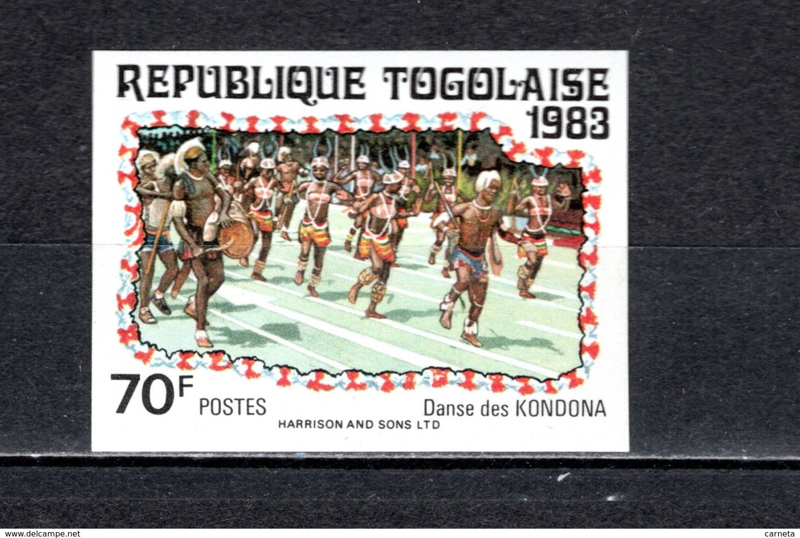 TOGO N° 1094  NON DENTELE  NEUF SANS CHARNIERE COTE  ? €   DANSE - Togo (1960-...)