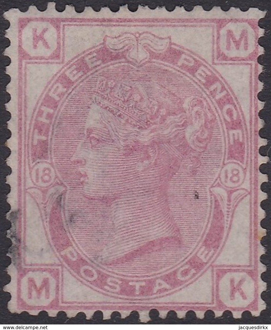 England  .   SG   143  .  Pl. 18  ( 2 Scans ) .  Wmk Spray Of Rose   .  O   .    Cancelled .   /   .   Gebruikt - Gebraucht