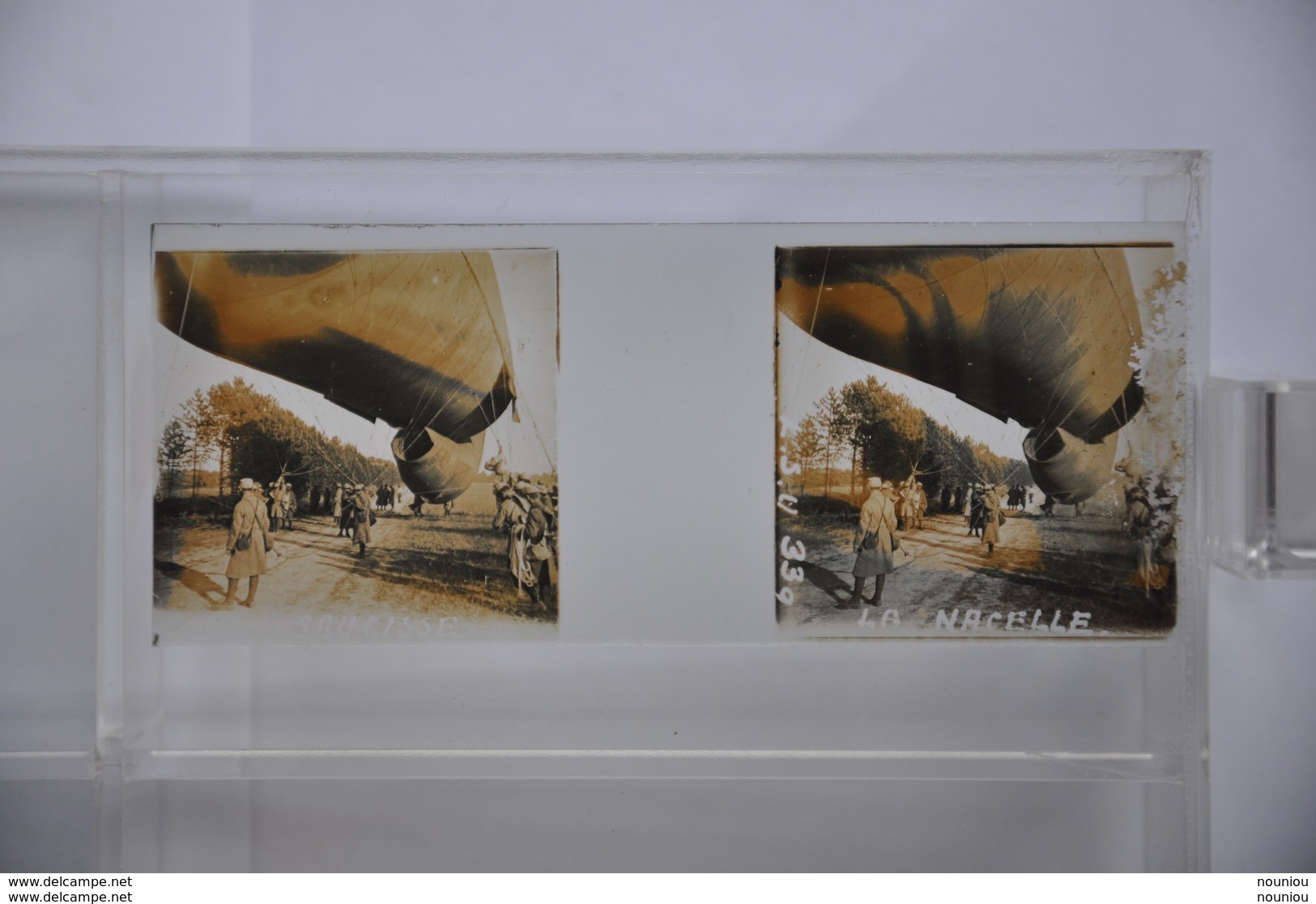 Rare collection 136 vues stéréoscopiques plaques de verre WW1 Grande Guerre Belgique - Zeppelin Tank Train Gare Tranchée