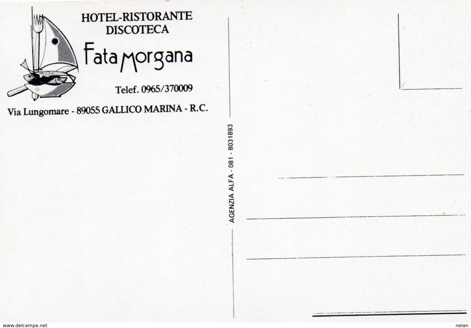 HOTEL-RISTORANTE DISCOTECA-FATA MORGANA-GALLICO MARINA-F.G - Reggio Calabria