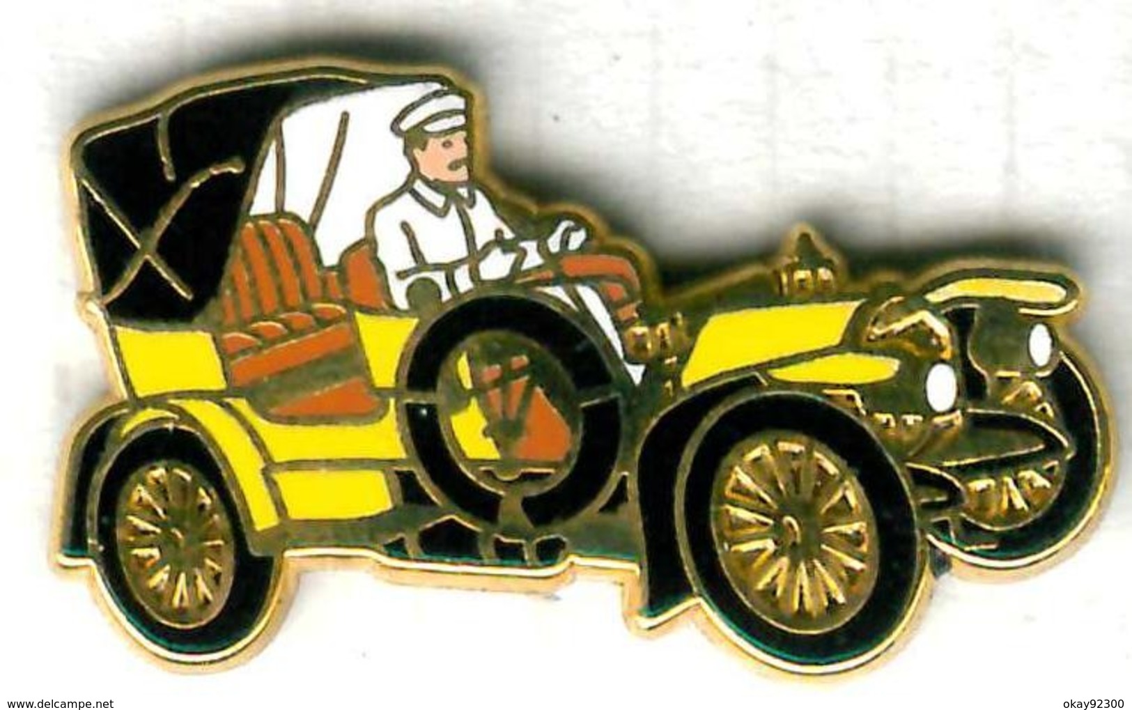 Pin's Arthus Bertrand Mercedes (2) - Type Simplex 1902 1905 Jaune - Mercedes