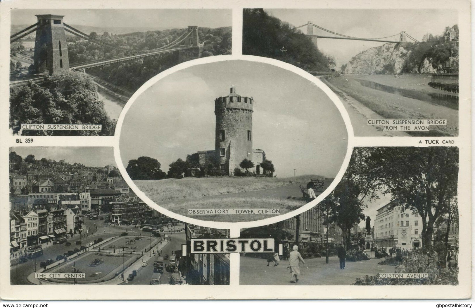 UK BRISTOL 1930 Superb Mint B/w RP Postcard Type "Greetings From…." With 5 Views - Bristol