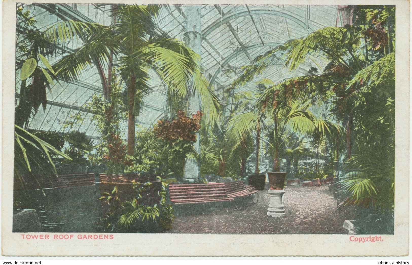 UK BLACKPOOL Ca. 1910, Tower Roof Gardens VFU Unused - Blackpool
