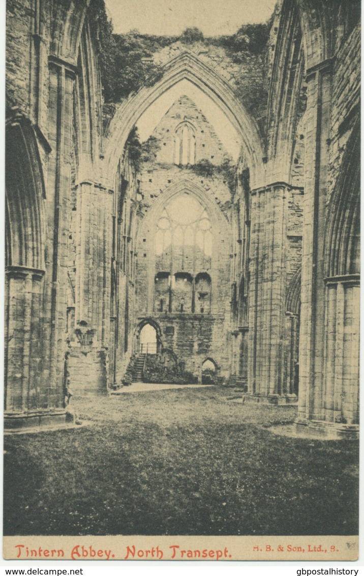 UK TINTERN Abbey, North Transept VFU Unused, Ca. 1910 - Monmouthshire