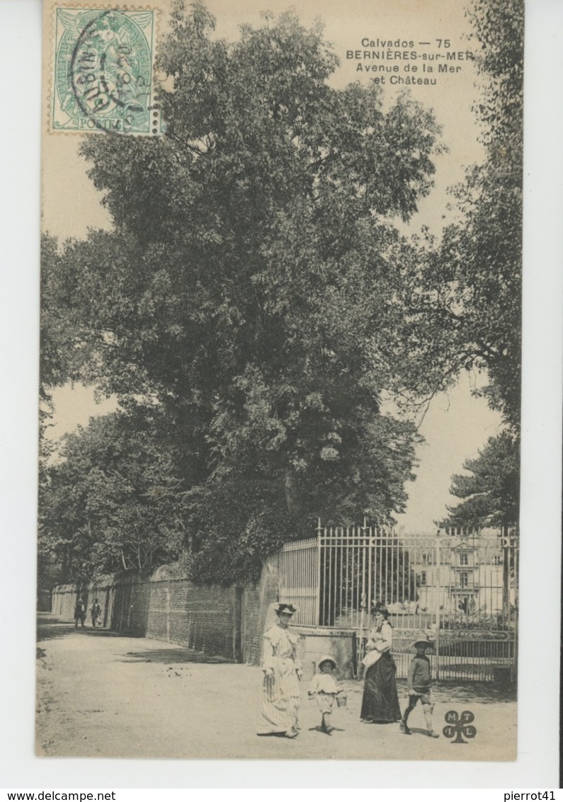 BERNIERES SUR MER - Avenue De La Mer Et Le Château - Autres & Non Classés