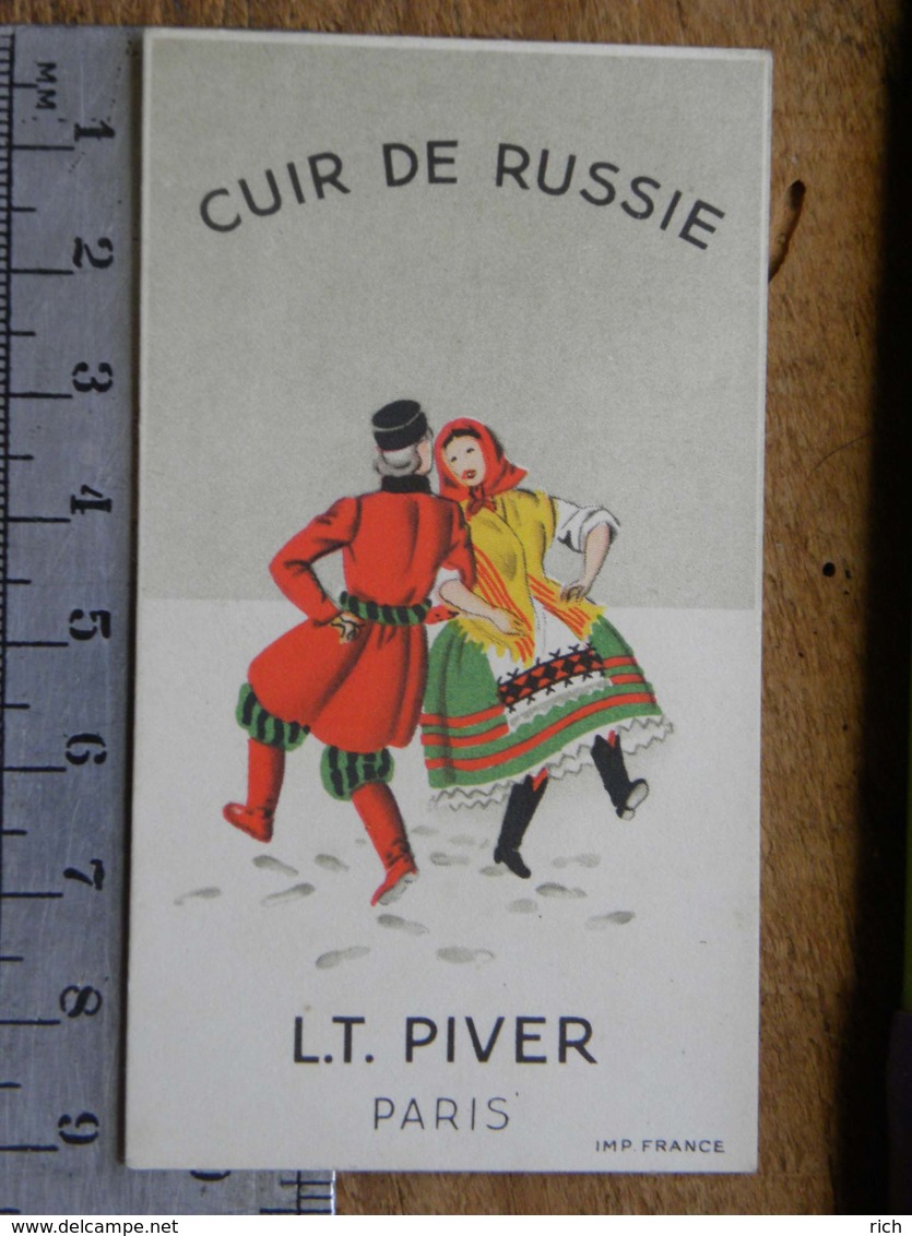 Carte Parfumée - LT PIVER PARIS - Cuir De Russie - Non Classés