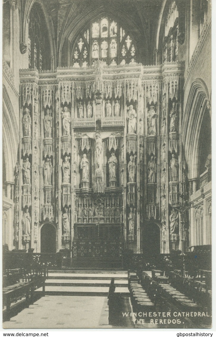 UK WINCHESTER Cathedral, The Reredos, VFU Unused, Ca. 1920 - Winchester