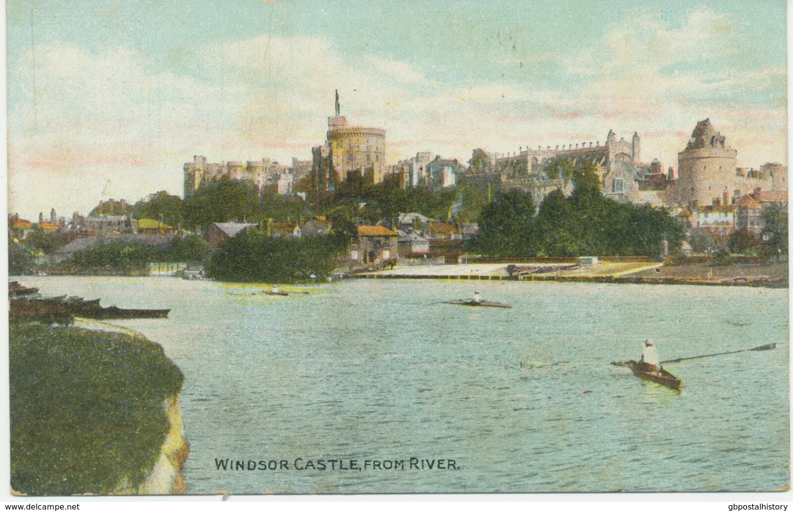 UK WINDSOR Castle, From River, Superb Unused, Ca. 1910 - Windsor Castle