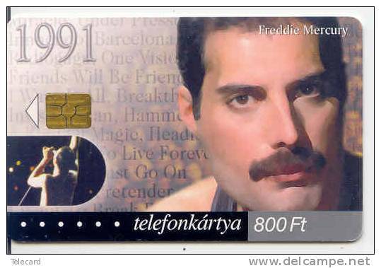 Telecarte HUNGRIE  *  FREDDIE MERCURY * MUSIQUE * Phonecard * TELEFONKARTE - Musique