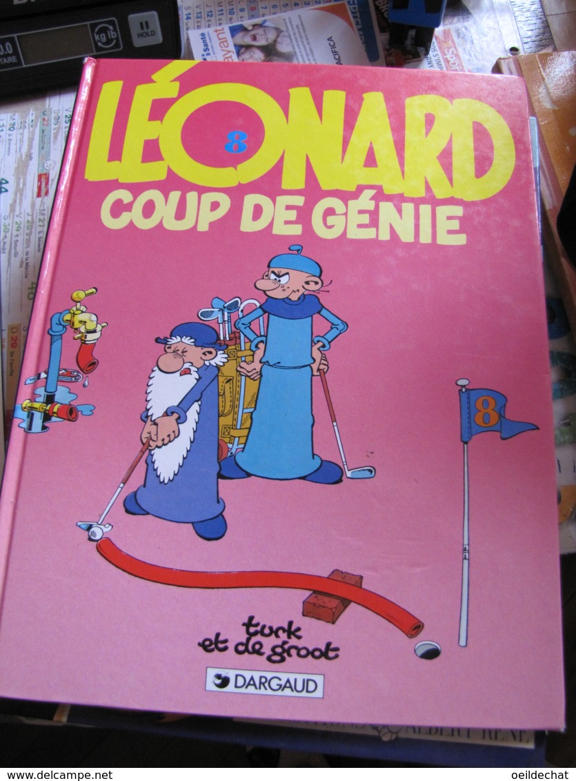 14856  Léonard :  N° 8 Coup De Génie  De Turk Et De Groot   1992  DARGAUD - Autres & Non Classés