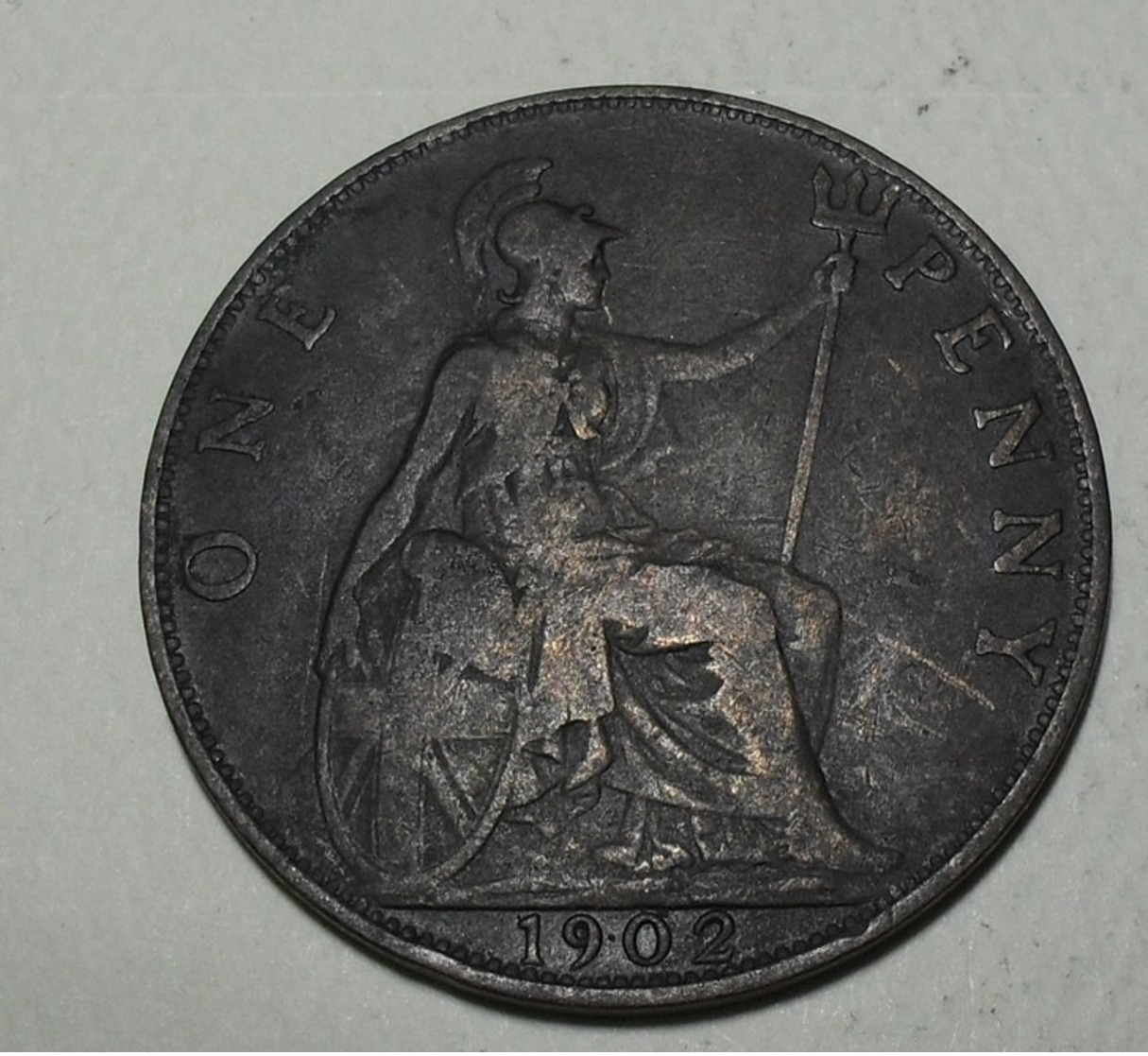 1902 - Grande Bretagne - Great Britain - ONE PENNY, EDWARD VII, KM 794.2 - D. 1 Penny