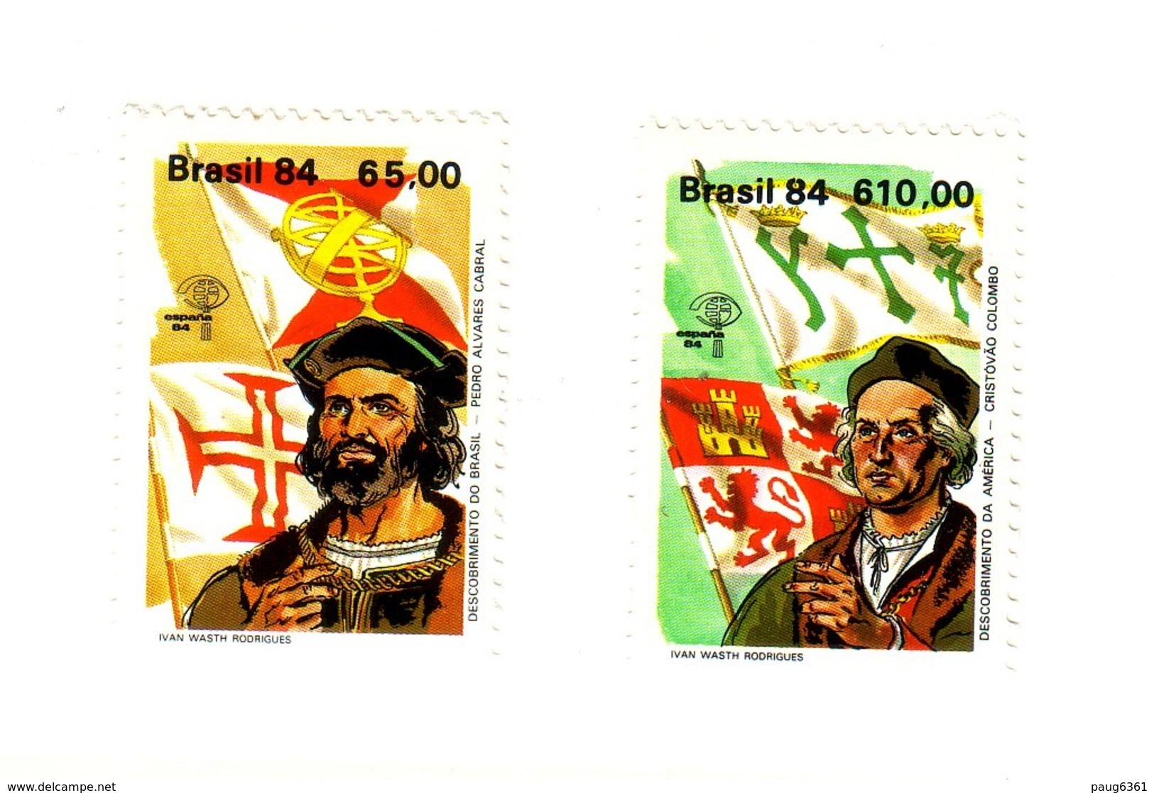 BRESIL  1984 ESPANA'84-C.COLOMB  Yvert: 1654/55  NEUF MNH** - Neufs