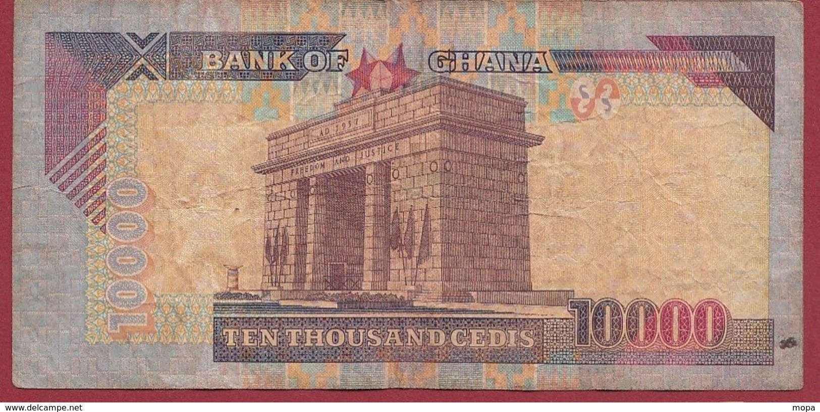 Ghana 10000 Cedis Du  02/09/2002 Dans L 'état  (158) - Ghana