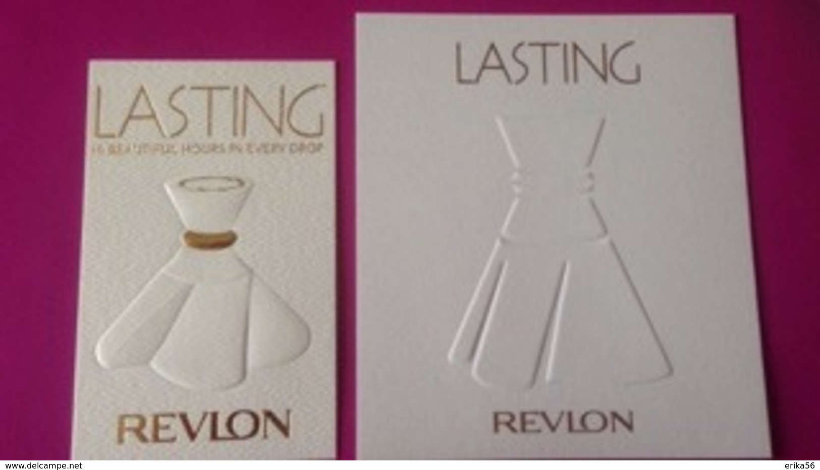 LASTING   REVLON   2 CARTES - Modernes (à Partir De 1961)