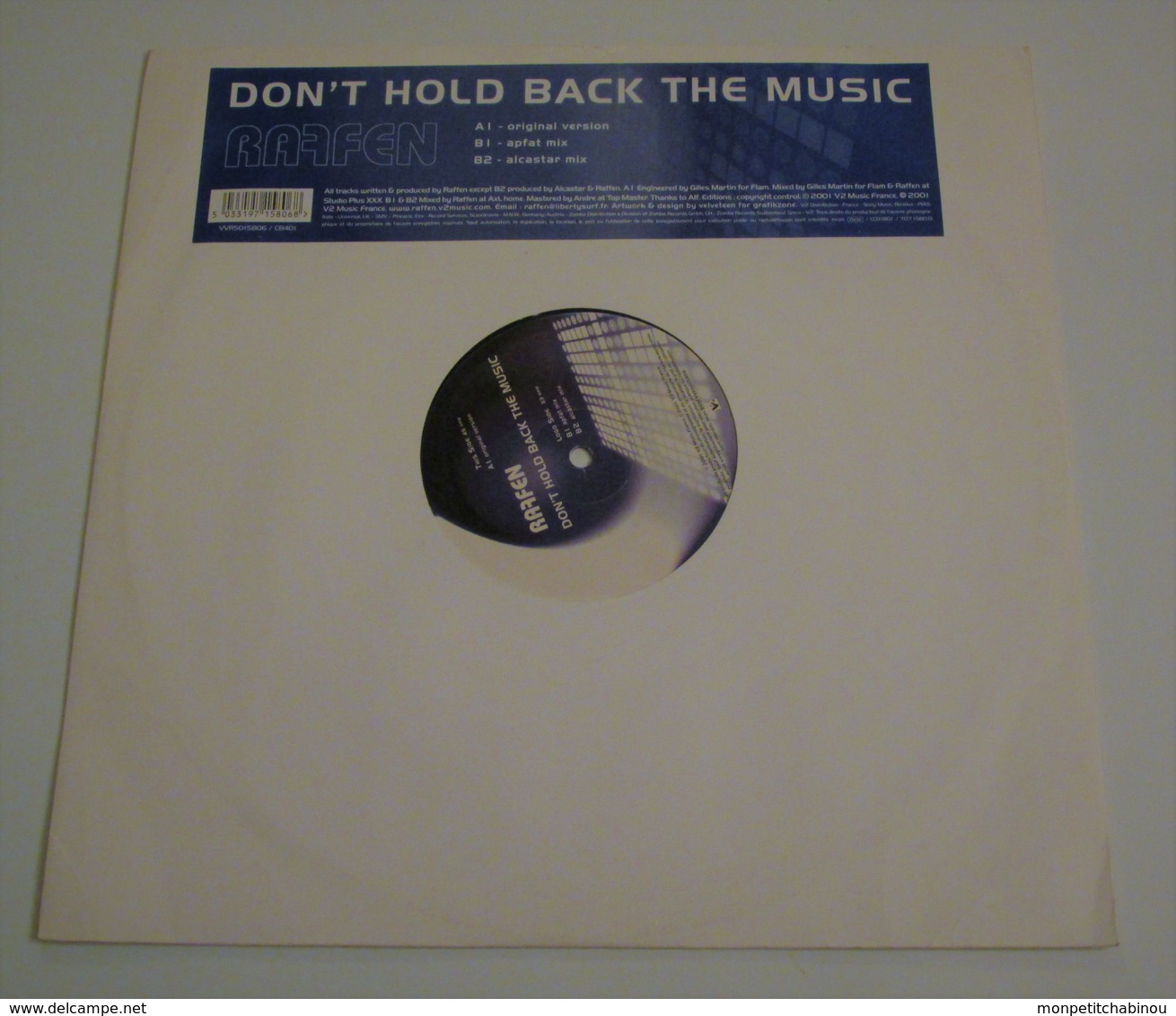 Maxi 45T RAFFEN : Don't Back The Music - 45 Rpm - Maxi-Single