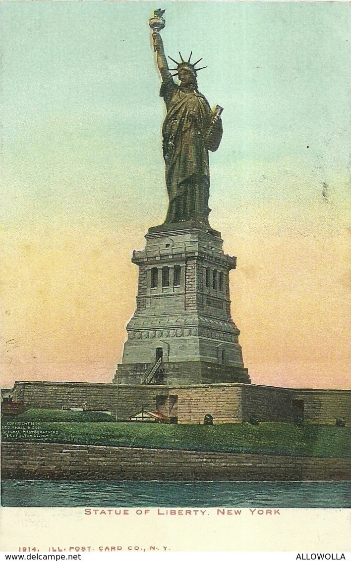 5364 " STATUE OF LIBERTY-NEW YORK " - CART. POST. OR. NON SPED. - Estatua De La Libertad