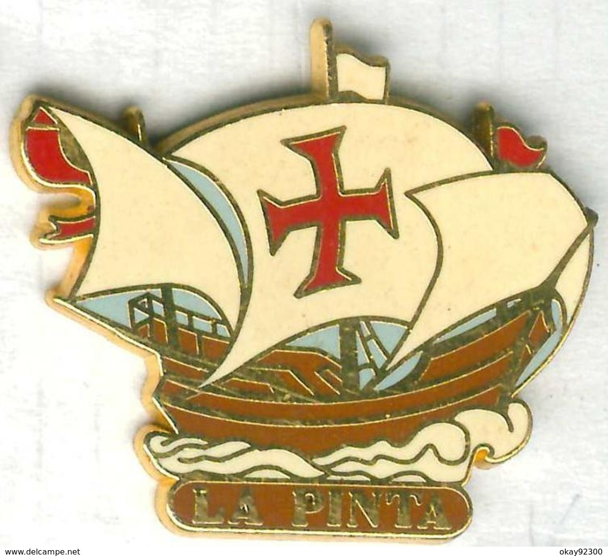 Pin's Bateau Voilier Navire Christophe Colomb La Pinta - Bateaux