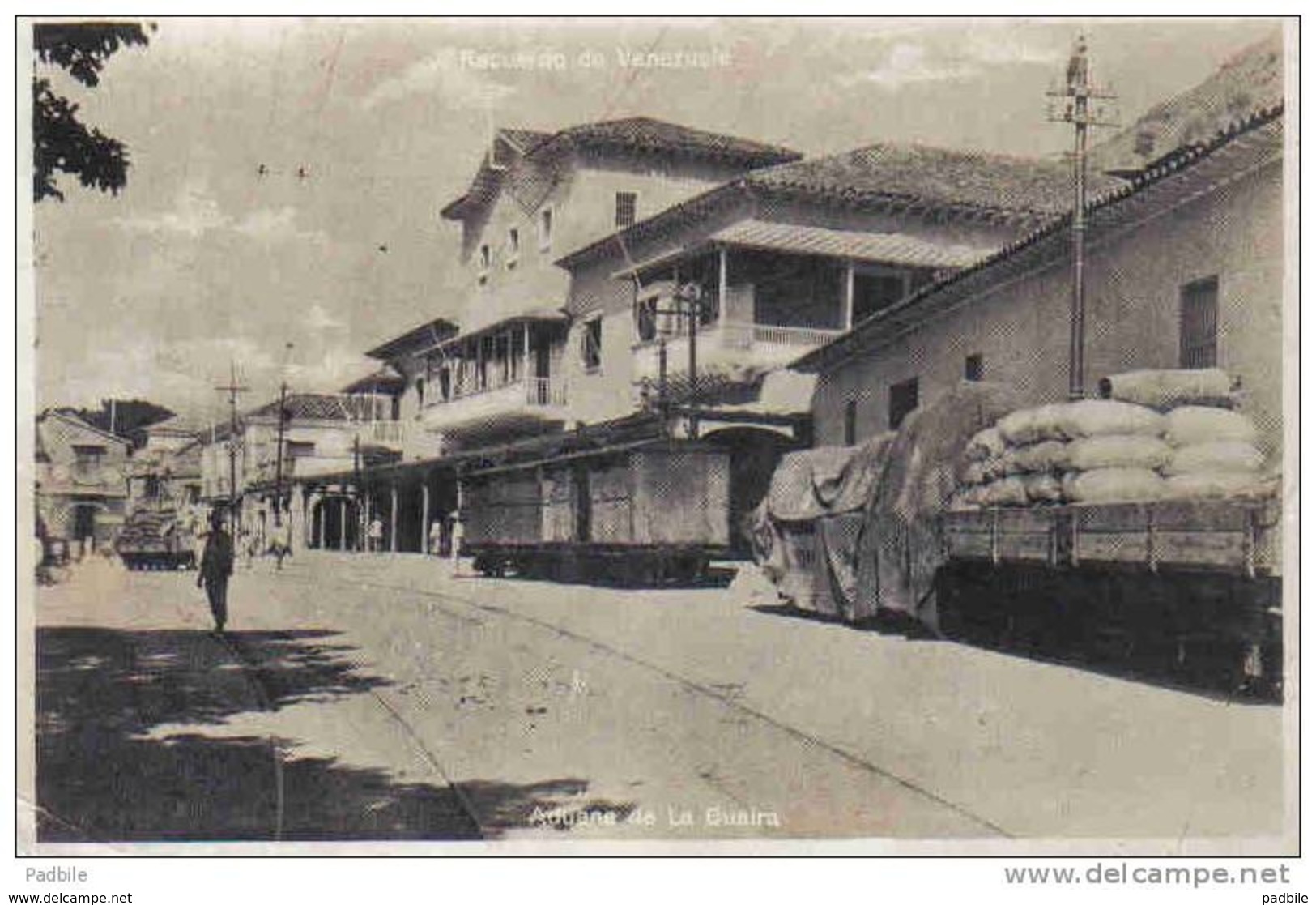 Carte Postale Douanes  Douaniers  Vénézuéla  Aduane De La Guaira Trés Beau Plan - Douane