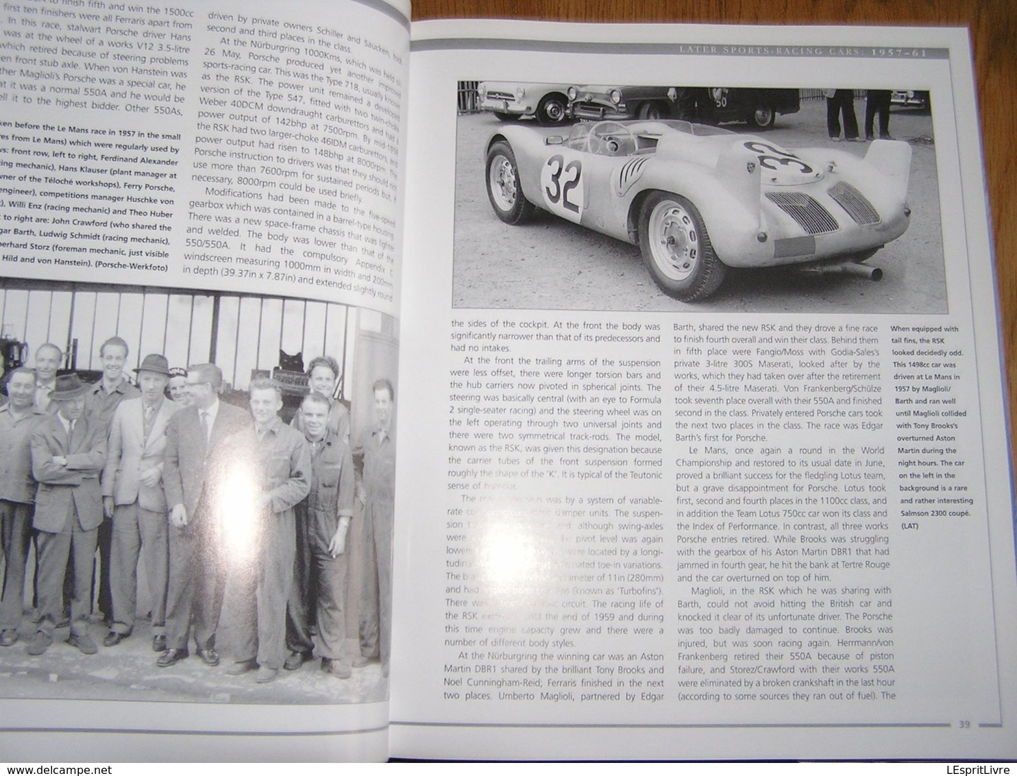 PORSCHE The Sports Racing Cars 1953 - 72 Course Le Mans 917 Porsche Formula  550 Spyder 906 Carrera 907 Monza