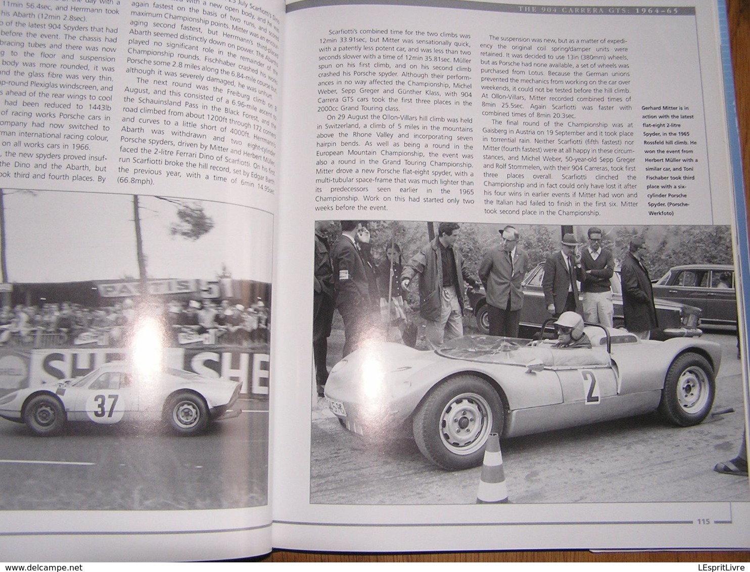 PORSCHE The Sports Racing Cars 1953 - 72 Course Le Mans 917 Porsche Formula  550 Spyder 906 Carrera 907 Monza