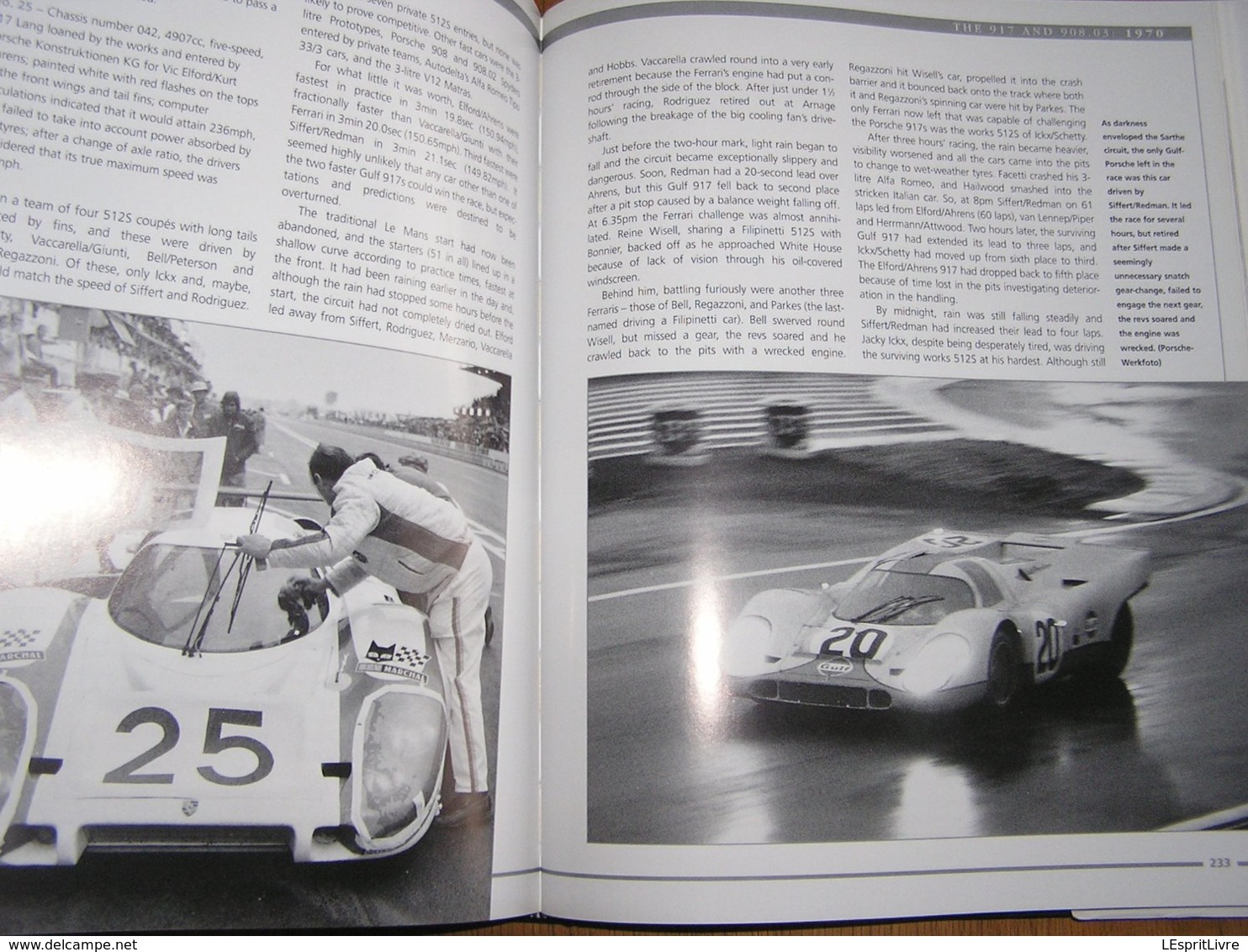 PORSCHE The Sports Racing Cars 1953 - 72 Course Le Mans 917 Porsche Formula  550 Spyder 906 Carrera 907 Monza