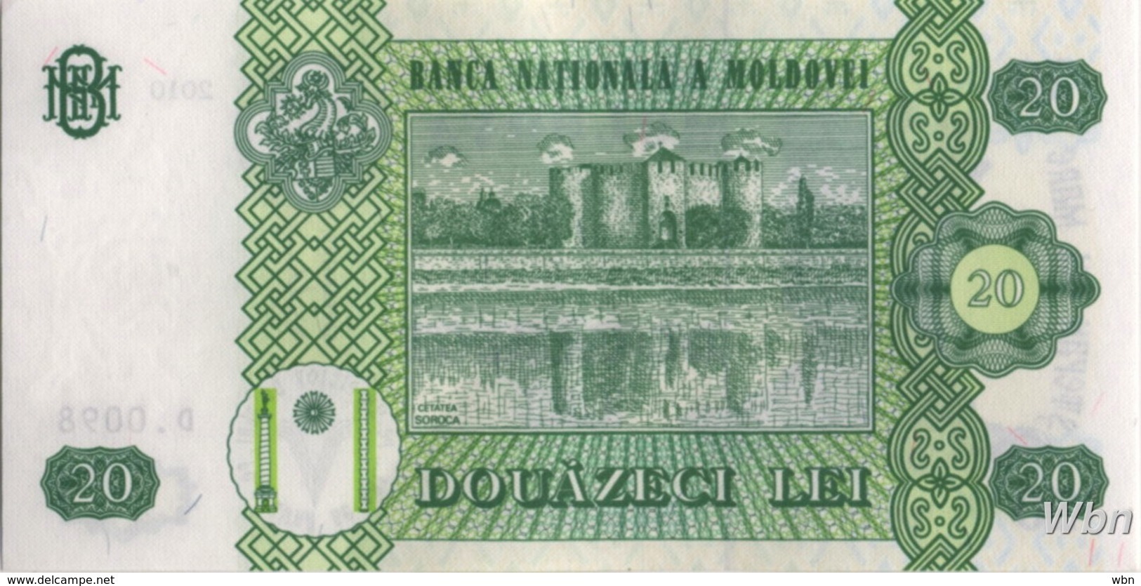 Moldavie 20 Lei (P13) 2010 -UNC- - Moldavië