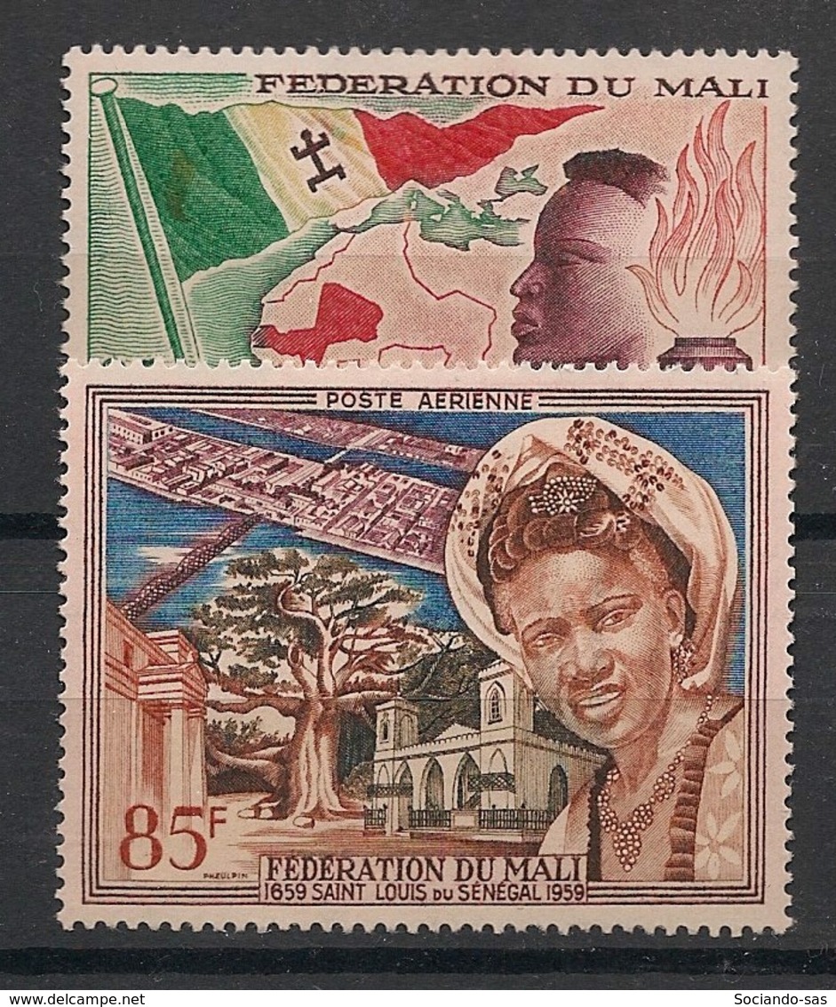 Mali - Année Complète 1959 - N° Yv 1 + PA N°1 - Complete Year 1959 - Neuf Luxe ** / MNH / Postfrisch - Mali (1959-...)