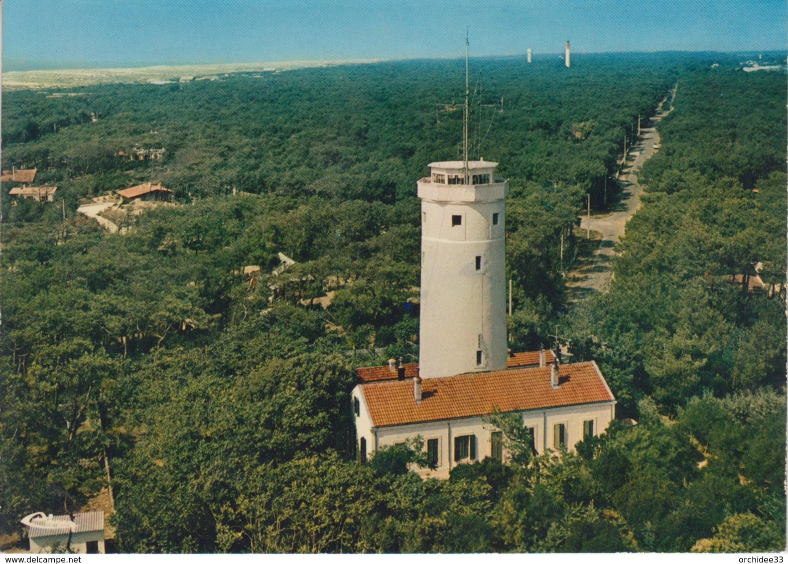 CPSM Cap-Ferret - Vue Aérienne - Le Sémaphore Au Cap-Ferret - Sonstige & Ohne Zuordnung