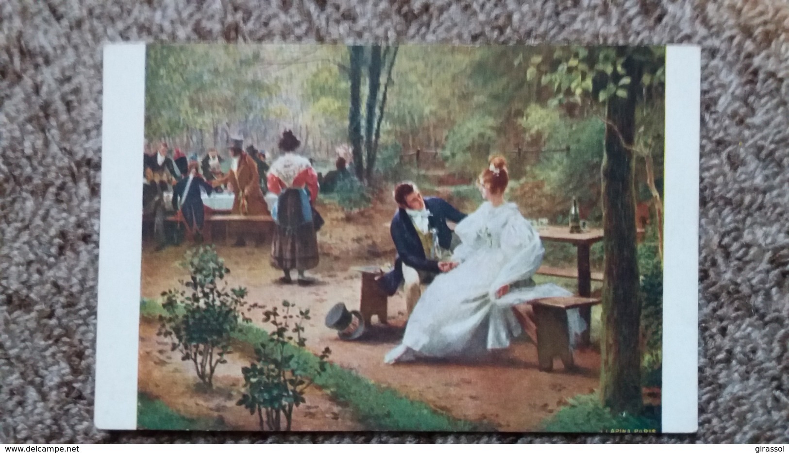 CPA SALON DE PARIS ED GELHAY TABLEAU EN 1830 PROJETS D AVENIR ED LAPINA - Schilderijen