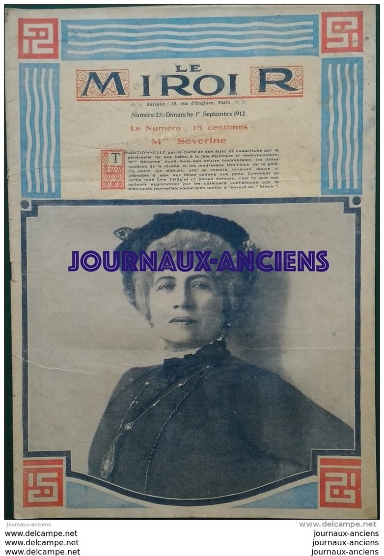 1912 Mme SÉVERINE - LA TOUR SAINT JACQUES - FAUX MONAYEUR - MEETING DE SAINT MALO - CHASSE DANS LA BROUSSE - BICYCLETTE - 1900 - 1949