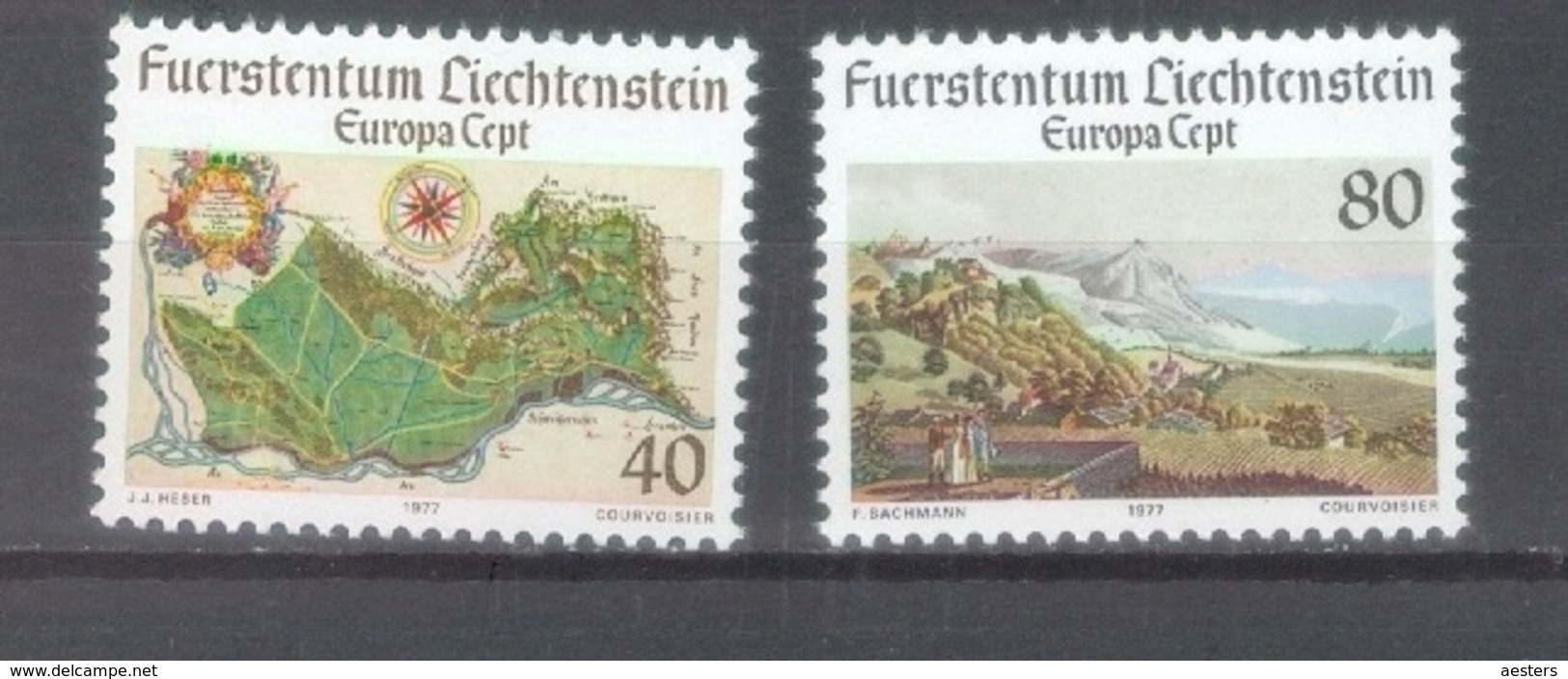 Lichtenstein 1977; Europa Cept, Michel 667-668.** (MNH) - 1977