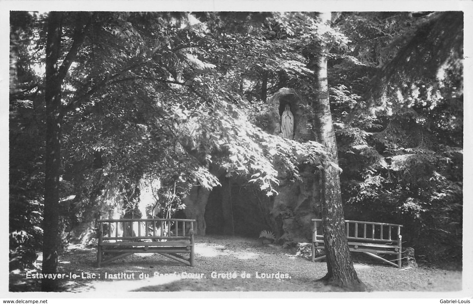 Estavayer-le-Lac Institut Du Sacré Coeur Grotte De Lourdes - Estavayer