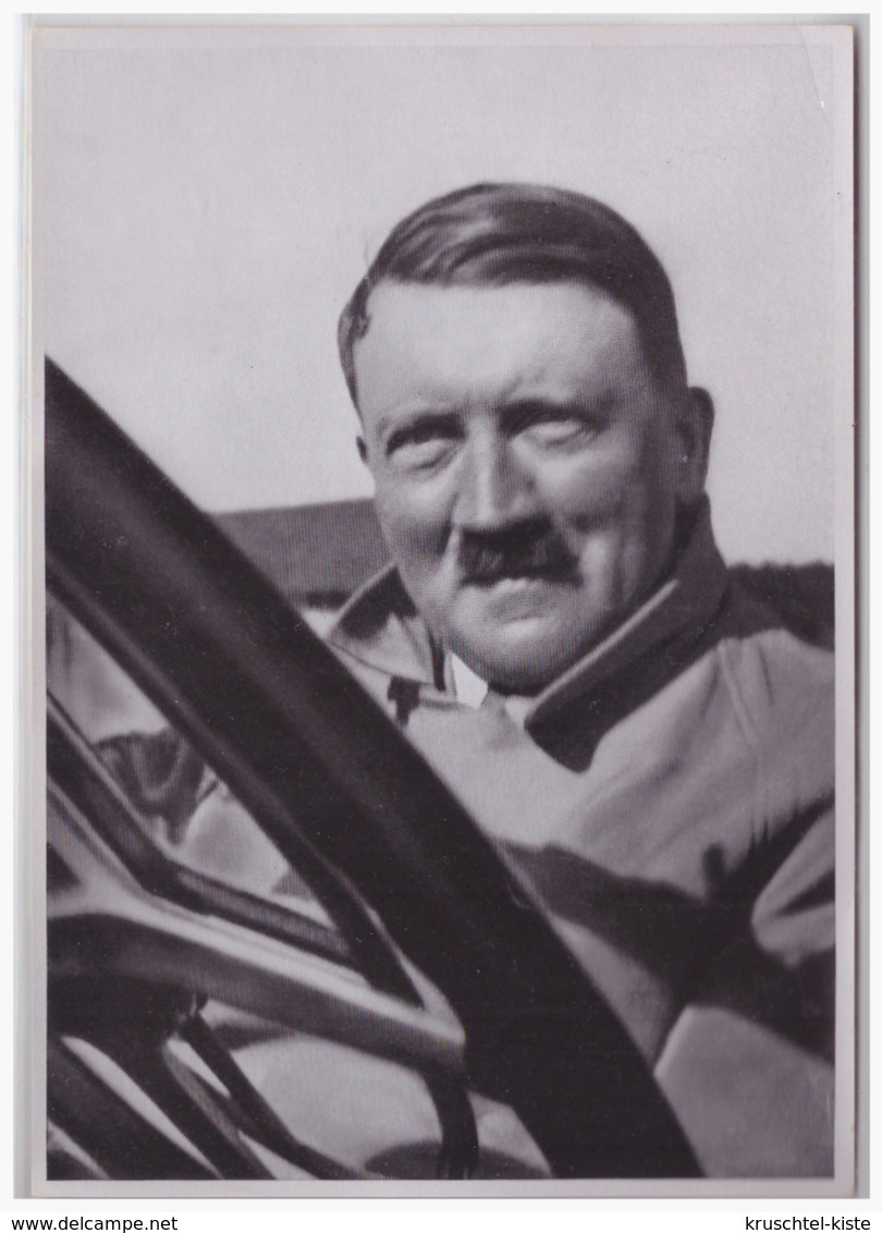 DT- Reich (000408) Propaganda Sammelbild Adolf Hitler Bild 4, Auf Seinen Reisen Durch Deutschland Bevorzugt Der Führer - Briefe U. Dokumente