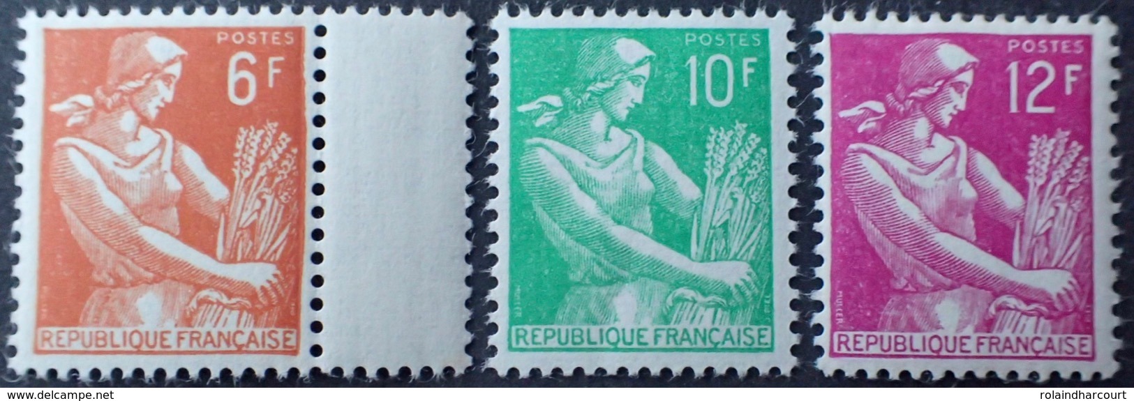 R1949/1036 - 1957 - TYPE MOISSONNEUSE - SERIE COMPLETE - N°1115 à 1116 TIMBRES NEUFS** - Nuevos