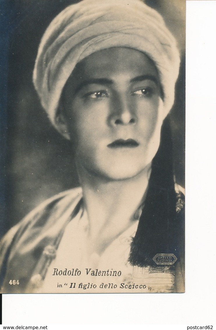 Cpa Cinema Rodolfo Valentino, Silent Movie, LOT of 10 original Photo - Postcards, Italian Actor