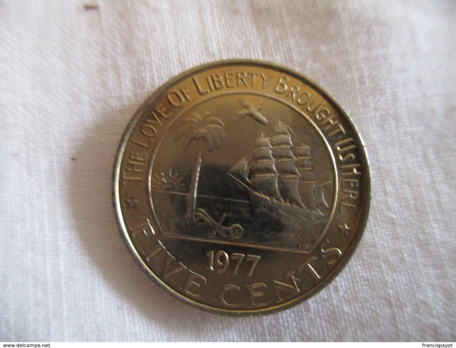 Liberia 5 Cents 1977 - Liberia