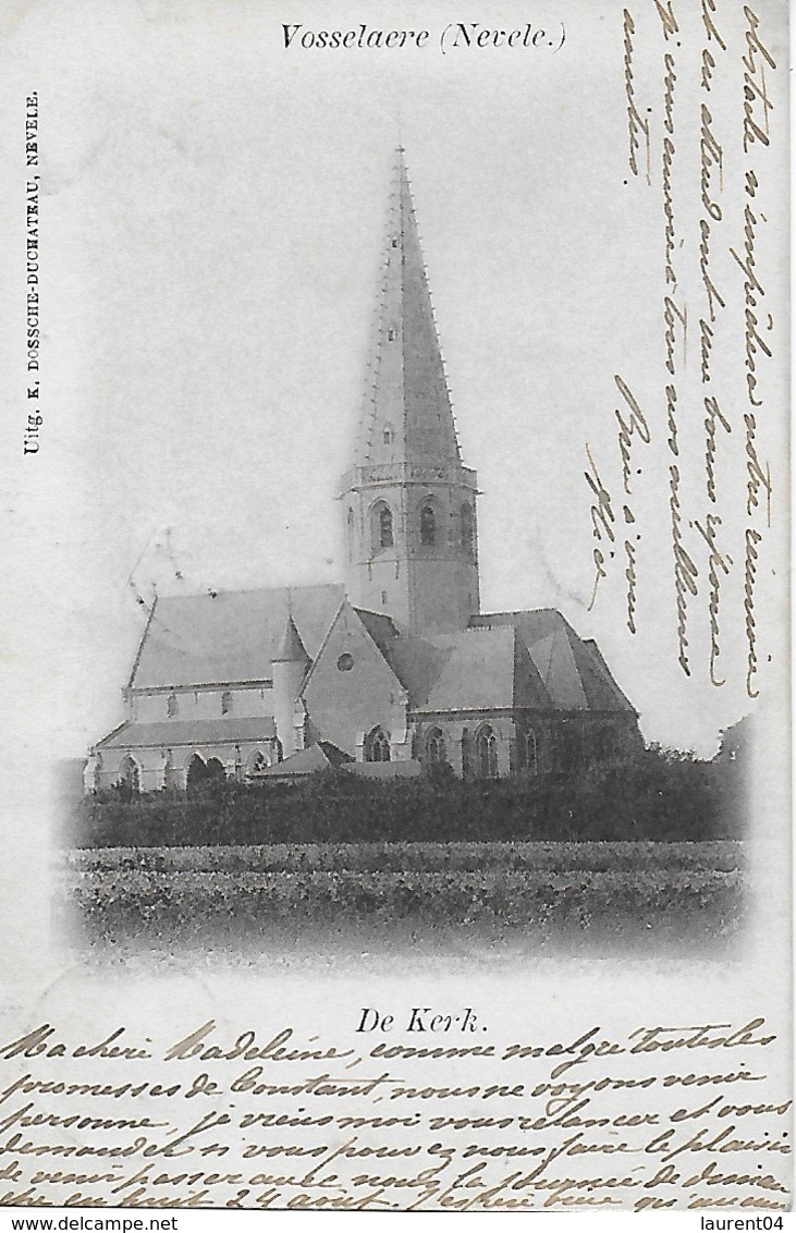 NEVELE.  VOSSELARE. DE KERK - Nevele