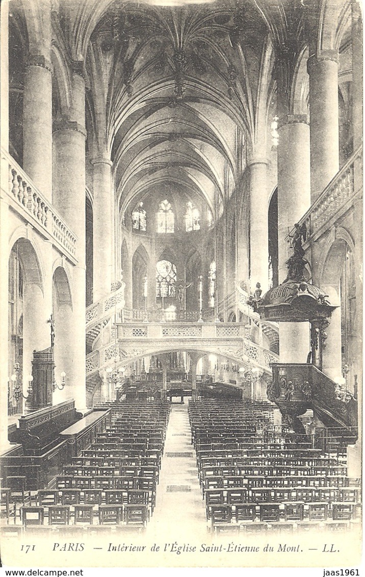 FRANCE. POSTCARD PARIS. SAINT ETIENNE CHURCH. - Iglesias